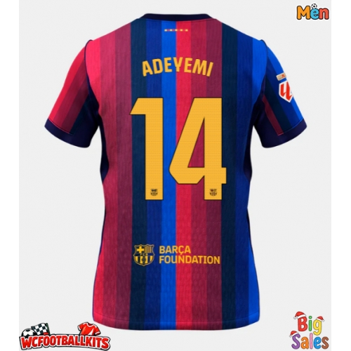 Barcelona Karim Adeyemi #14 Replica Home Stadium Shirt 2026-27 Short Sleeve
